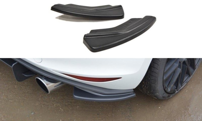 Maxton Heck Ansatz Flaps Diffusor für VW GOLF 7 GTI schwarz Hochglanz VW-GO-7-GTI-RSD1-G