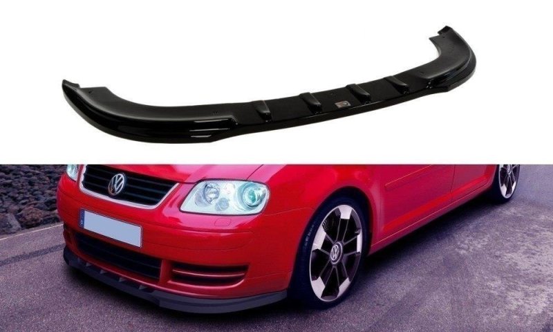 Maxton Front Ansatz für VW TOURAN schwarz Hochglanz VW-TOUR-1-FD1-G
