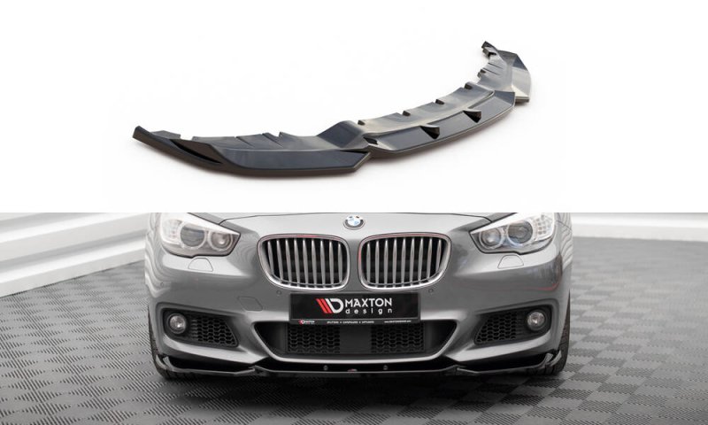 Maxton Front Ansatz BMW 5er GT M-Paket F07 schwarz Hochglanz BM-5-GT-07-MPACK-FD1-G