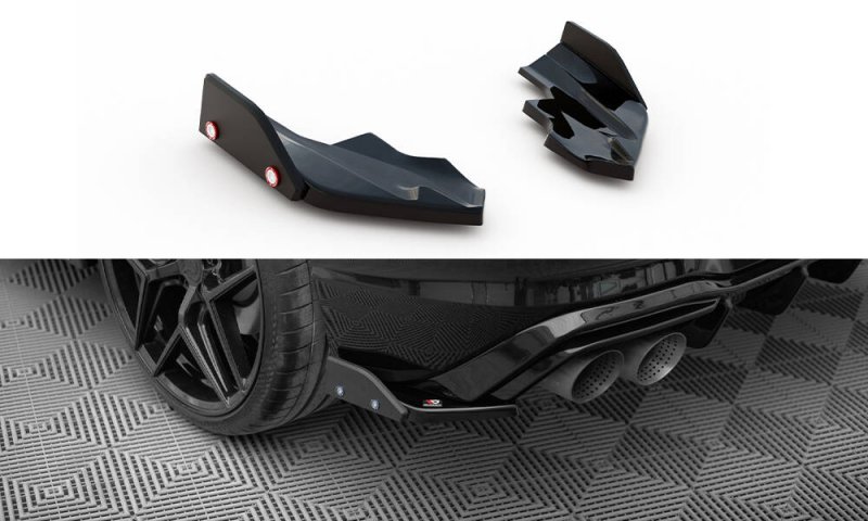 Maxton Heck Ansatz Flaps Diffusor V.6 + Flaps VW Golf R Mk8 VW-GO-8-R-RSD6G+RSF1B