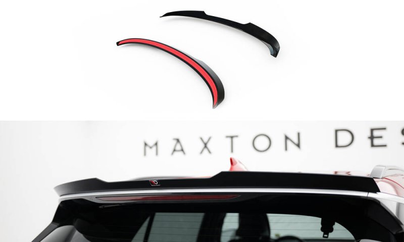 Maxton Spoiler CAP Abrisskante Kia Sportage GT-Line Mk5 schwarz Hochglanz KI-SP-5-GTLINE-CAP1-G