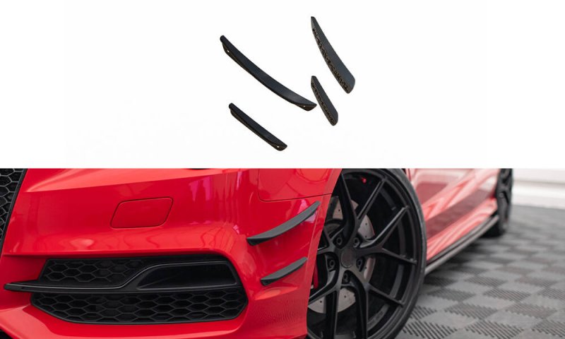Maxton Stoßstangenflügel vorne (Canards) Audi S3 / A3 S-Line 8V Limousine / Cabrio AU-S3-8V-S-CAN1