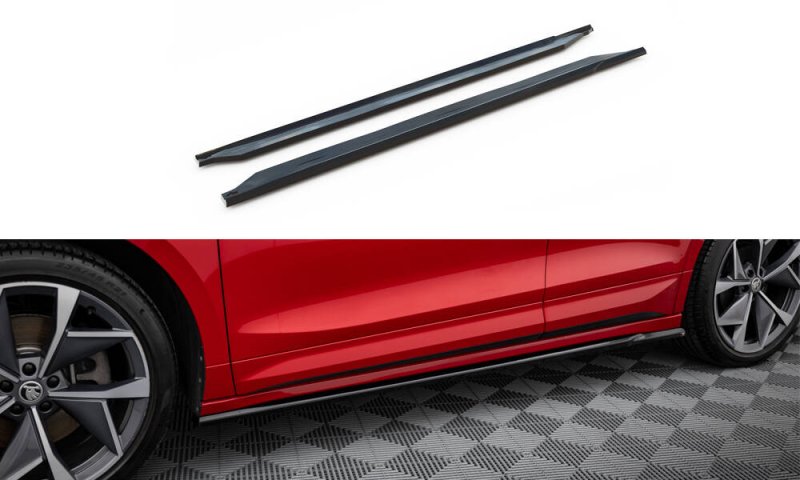 Maxton Seitenschweller Ansatz Skoda Enyaq Coupe iV schwarz Hochglanz SK-EN-1-RS-C-SD1-G