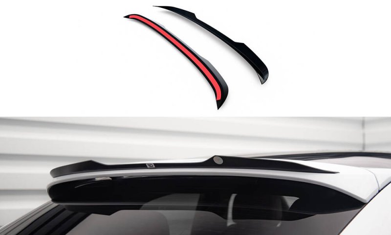 Maxton Spoiler CAP Abrisskante Porsche Cayenne Coupe Mk3 schwarz Hochglanz PO-CAY-3-C-CAP1-G