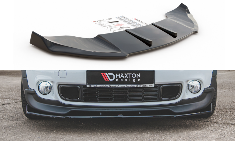 Maxton Front Ansatz für Mini Countryman Mk1 JCW  schwarz Hochglanz MC-CO-S-1-FD1-G