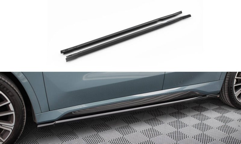 Maxton Seitenschweller Ansatz BMW X1 M-Paket U11 schwarz Hochglanz BM-X1-U11-MPACK-SD1-G
