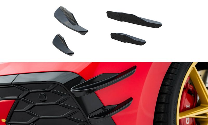 Maxton Stoßstangenflügel vorne (Canards) VW Golf GTI Clubsport Mk8 Facelift VW-GO-8F-GTI-CS-CAN1