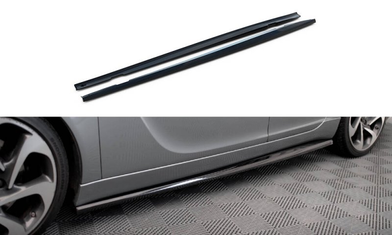 Maxton Seitenschweller Ansatz Opel Insignia OPC-Line Mk1 schwarz Hochglanz OP-IS-1-OPCLINE-SD1-G