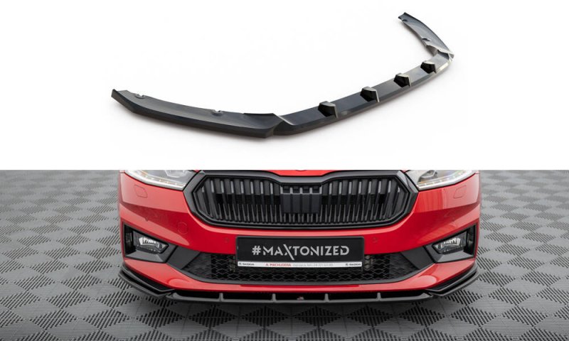Maxton Front Ansatz Skoda Fabia Monte Carlo Mk4 schwarz Hochglanz SK-FA-4-MC-FD1-G
