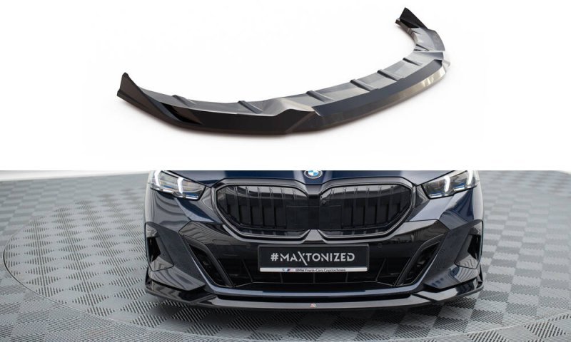 Maxton Front Ansatz V.2 BMW 5er / i5 M-Paket G60 schwarz Hochglanz BM-5-G60-MPACK-FD2-G