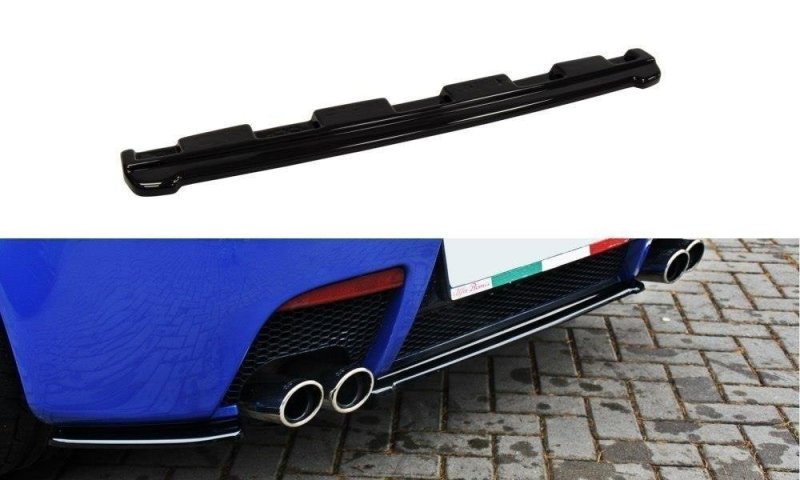 Maxton Mittlerer Diffusor Heck Ansatz für ALFA ROMEO 147 GTA  schwarz Hochglanz AL-147-1-GTA-RD1-G