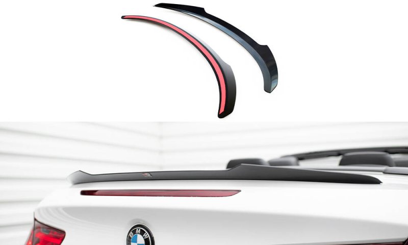 Maxton Spoiler CAP Abrisskante BMW M6 / 6 M-Paket Cabriolet F12 schwarz Hochglanz BM-6-12-M-CAP1-G