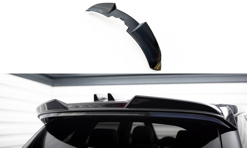 Maxton Spoiler CAP Abrisskante 3D Land Rover Range Rover Evoque HSE Dynamic Mk1 Facelift schwarz Hochglanz LR-RR-EV-1-CAP3D1-G