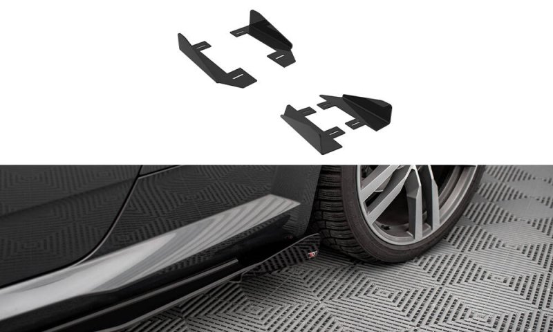 Maxton Side Flaps Audi TT S / S-Line 8S schwarz Hochglanz AUTT3SLINECNC-SF1-G