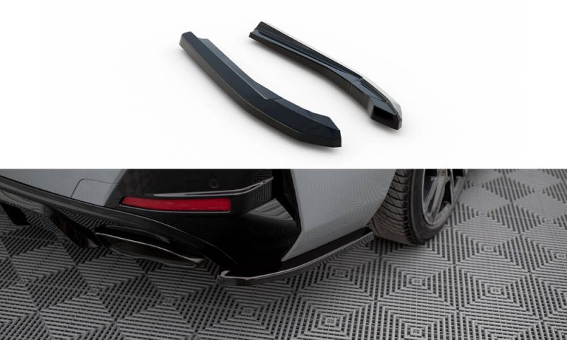 Maxton Heck Ansatz Flaps Diffusor V.1 BMW M440i Gran Coupe G26 schwarz Hochglanz BM-4-G26-MPACK-GC-RSD3-G