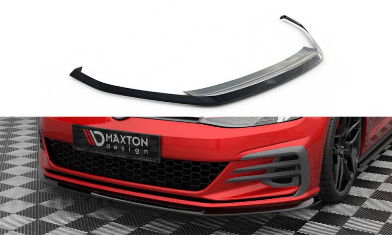 Maxton Front Ansatz V.3 VW Golf GTI Mk7 Facelift schwarz Hochglanz VW-GO-7F-GTI-FD3-G