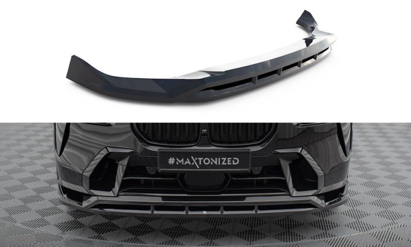 Maxton Front Ansatz BMW X7 M-Paket G07 Facelift schwarz Hochglanz BM-X7-07F-MPACK-FD1G+FD1R-G