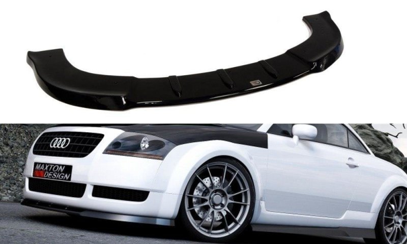 Maxton Front Ansatz für Audi TT 8N schwarz Hochglanz AU-TT-1-FD1-G