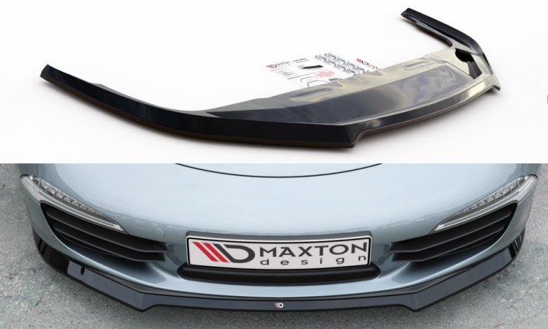 Maxton Front Ansatz V.1 für Porsche 911 Carrera 991 schwarz Hochglanz PO-911-991-FD1G+FD1R-G