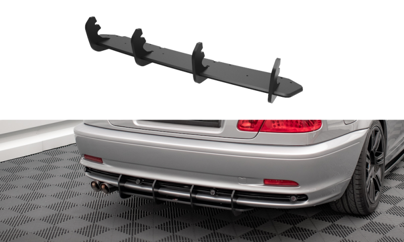 Maxton Street Pro Heckschürze BMW 3er Coupe E46 BM346CCNC-RS1B