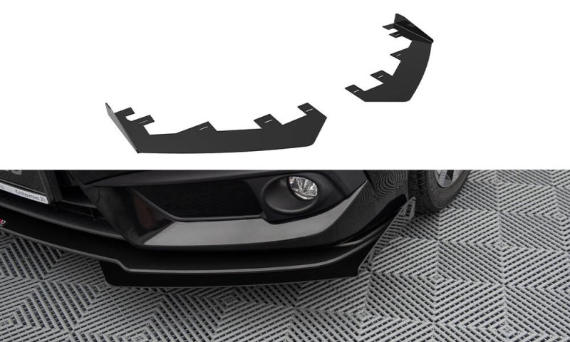 Maxton Front Flaps Honda Civic Mk10 schwarz Hochglanz HOCI10CNC-FSF1-G