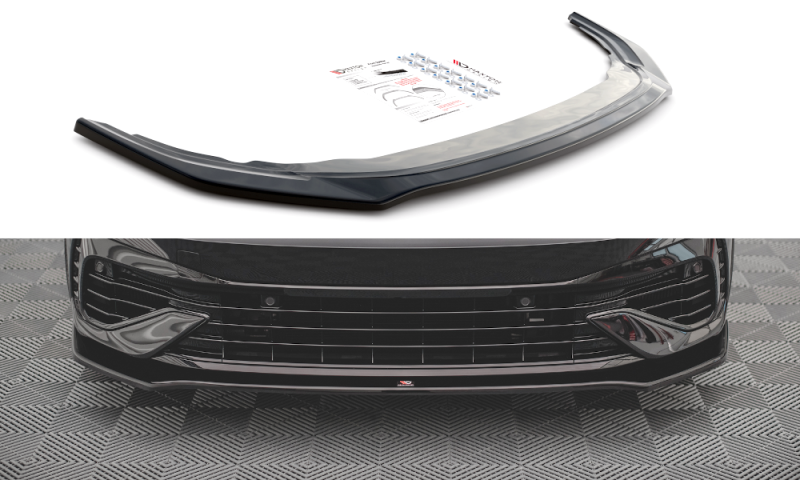 Maxton Front Ansatz V.3 für Volkswagen Golf R Mk8 schwarz Hochglanz VW-GO-8-R-FD3-G