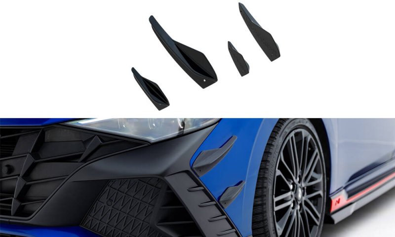Maxton Stoßstangenflügel vorne (Canards) Hyundai Elantra N Mk7 HY-EL-7-N-CAN1