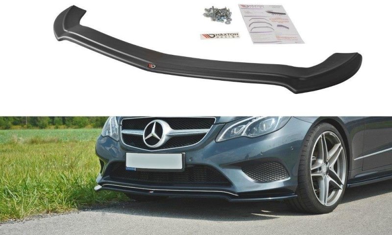 Maxton Front Ansatz V.1 für Mercedes E W212 schwarz Hochglanz ME-E-212F-C-FD1-G