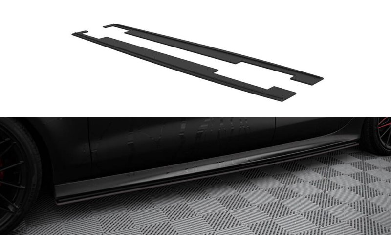 Maxton Street Pro Seitenschweller Ansatz Audi A7 RS7 Look C7 AUA7C7SLINECNC-SD1B