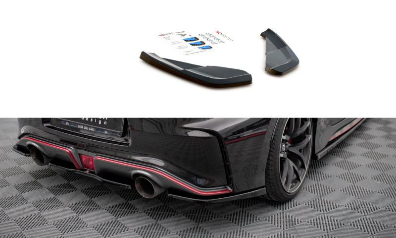 Maxton Heck Ansatz Flaps Diffusor für Nissan 370Z Nismo Facelift schwarz Hochglanz NI-370Z-NISMO-RSD1-G
