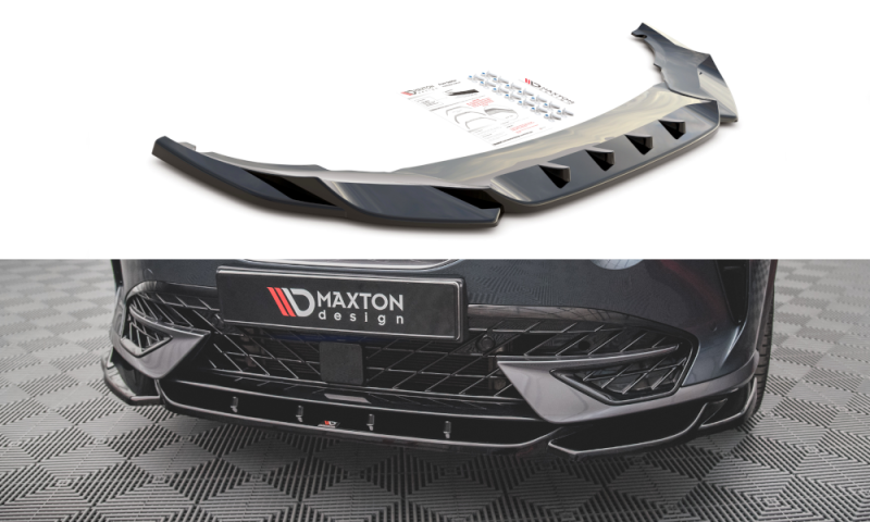 Maxton Front Ansatz V.1 für Cupra Formentor schwarz Hochglanz CU-FO-1-FD1-G