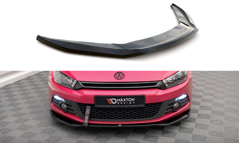 Maxton Front Ansatz V.2 für Volkswagen Scirocco Mk3 schwarz Hochglanz VW-SC-3-FD2-G