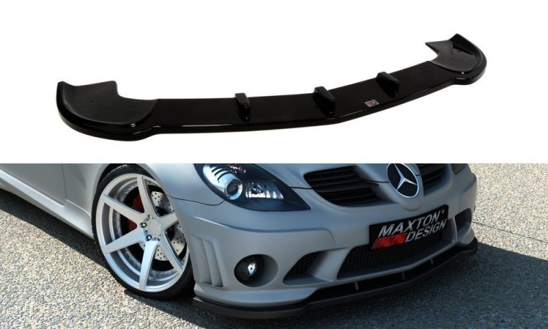 Maxton Front Ansatz für MERCEDES SLK R171 (FÜR ME-SLK-R171-AMG204-F1) Carbon Look  ME-SLK-R171-AMG204-FD1-C