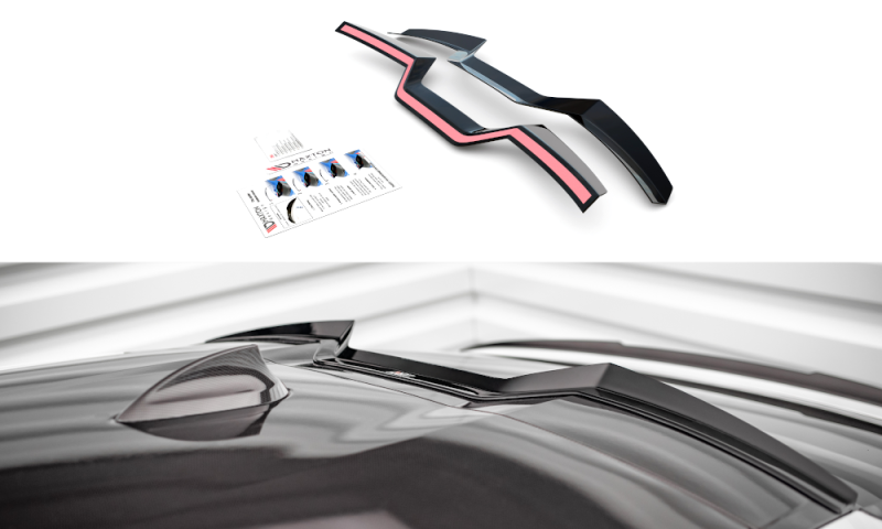 Maxton Spoiler CAP für BMW X6 M-Paket G06 schwarz Hochglanz BM-X6-06-MPACK-CAP1-G