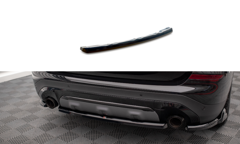 Maxton Zentrale Hinten Splitte BMW X3 G01 schwarz Hochglanz BM-X3-01-RD1-G
