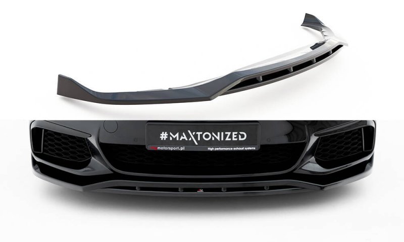 Maxton Front Ansatz BMW M550i / M550d Limousine G30 schwarz Hochglanz BM-5-G30-MPACK-FD3G+FD3R-G