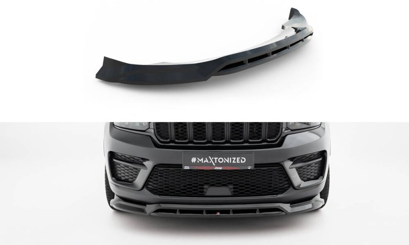 Maxton Front Ansatz Jeep Grand Cherokee Trailhawk Mk5 schwarz Hochglanz JE-GC-5-TH-FD1G+FD1R-G