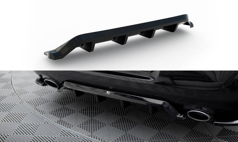 Maxton Mittlerer Cup Diffusor Heck Ansatz Chrysler 300 Mk2 schwarz Hochglanz CHR-300C-2-RD1G+RD2-G