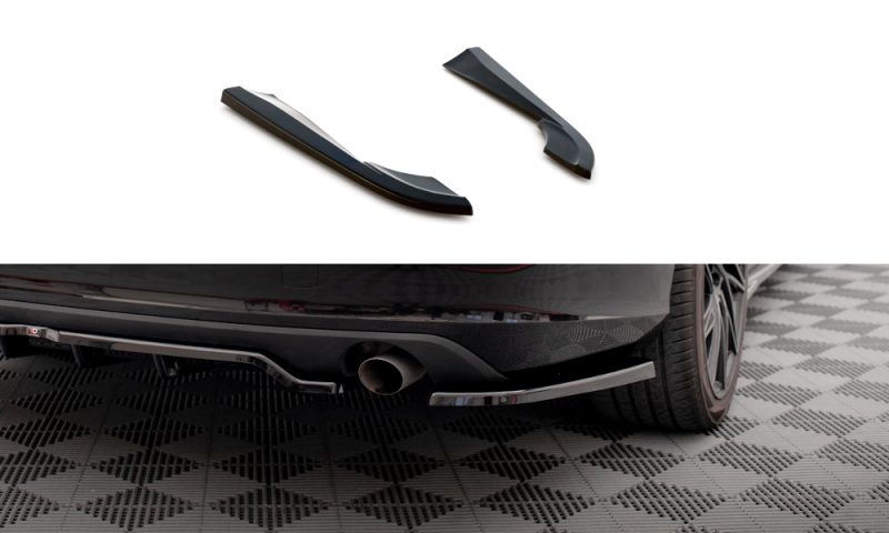 Maxton Heck Ansatz Flaps Diffusor für Volvo V90 Mk2 schwarz Hochglanz VO-V90-2-RSD2-G