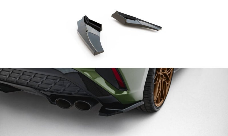 Maxton Heck Ansatz Flaps Diffusor V.1 Audi S3 Sportback Facelift schwarz Hochglanz AU-S3-8YF-RSD1-G