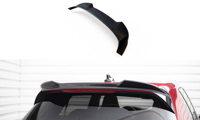 Maxton Spoiler CAP Abrisskante 3D VW Golf GTI / GTE / GTD / R-Line / R Mk8 schwarz Hochglanz VW-GO-8-GTI-CAP3-G
