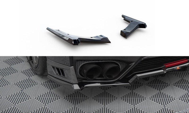 Maxton Heck Ansatz Flaps Diffusor Nissan GTR R35 Facelift schwarz Hochglanz NI-GTR-4F3-RSD1-G