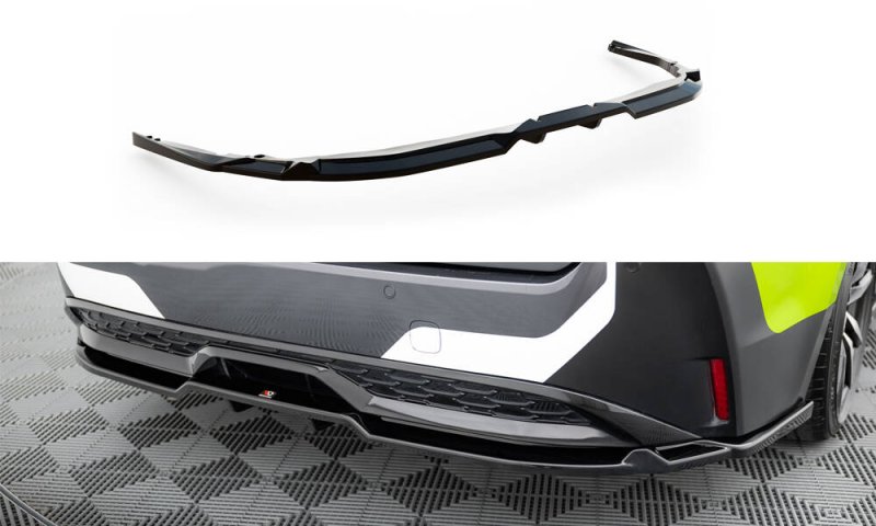 Maxton Mittlerer Cup Diffusor Heck Ansatz Toyota Corolla GR Sport Touring Sports XII schwarz Hochglanz TO-CO-12-TS-GRSPORT-RD1G+RD2-G