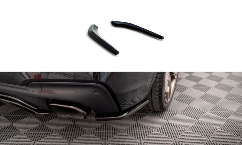 Maxton Heck Ansatz Flaps Diffusor für BMW X3 M40i / M40d G01 schwarz Hochglanz BM-X3-01-M40-RSD1-G