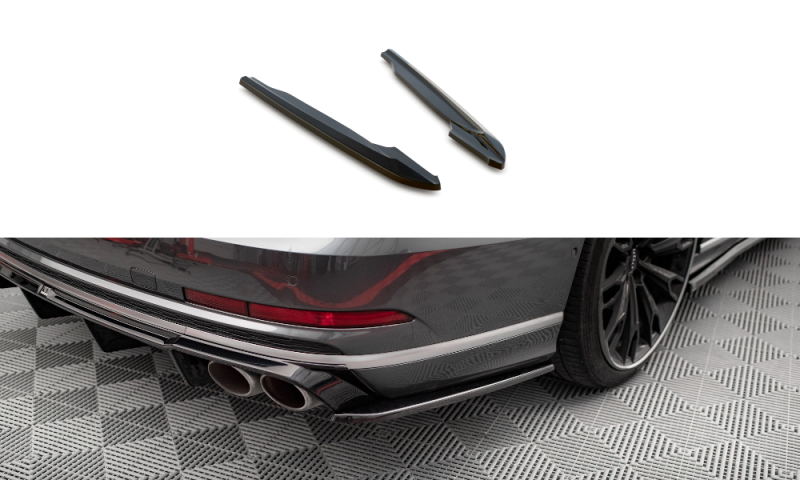 Maxton Heck Ansatz Flaps Diffusor V.2 für Audi S8 D5 schwarz Hochglanz AU-S8-D5-RSD2-G