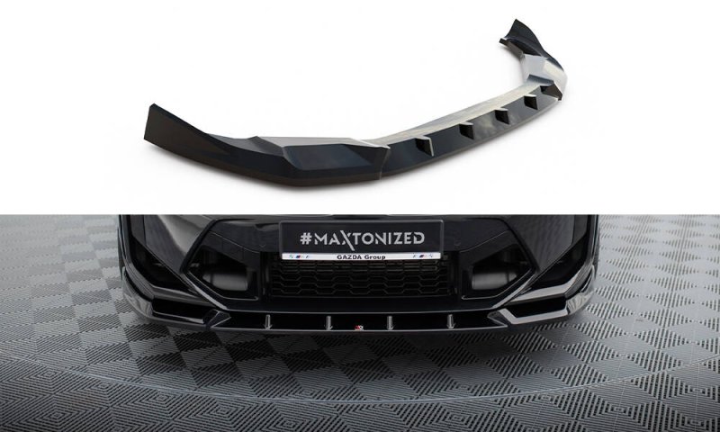 Maxton Front Ansatz V.1 BMW X3 M F97 Facelift schwarz Hochglanz BM-X3M-F97F-FD1-G