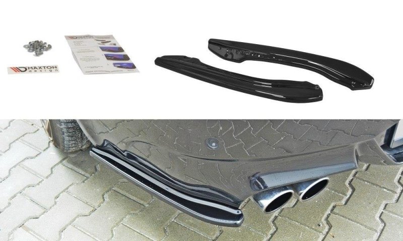 Maxton Heck Ansatz Flaps Diffusor für BMW M6 E63 schwarz Hochglanz BM-6-63-M-RSD1-G