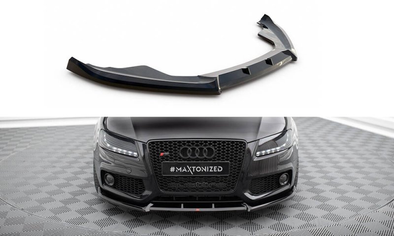 Maxton Front Ansatz V.2 Audi S5 / A5 S-Line 8T schwarz Hochglanz AU-S5-1-FD1-G