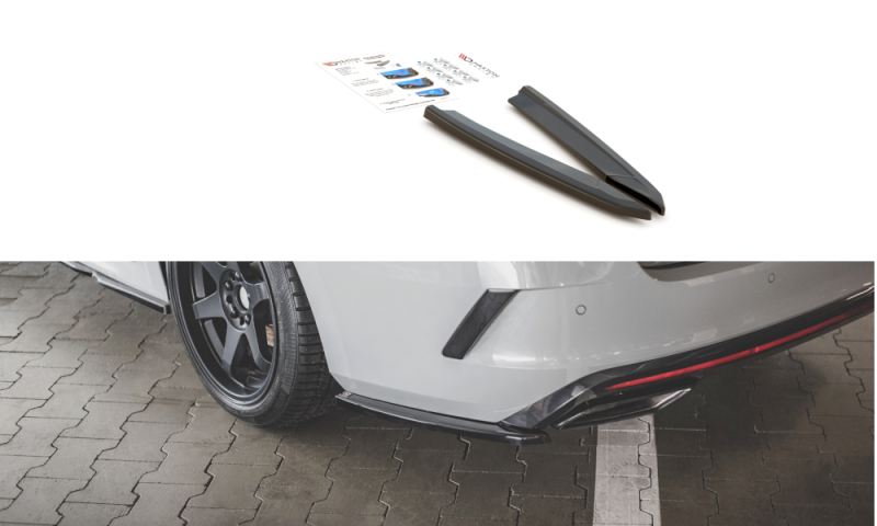 Maxton Heck Ansatz Flaps Diffusor V.1 für Skoda Octavia RS Mk4 schwarz Hochglanz SK-OC-4-RS-RSD1-G