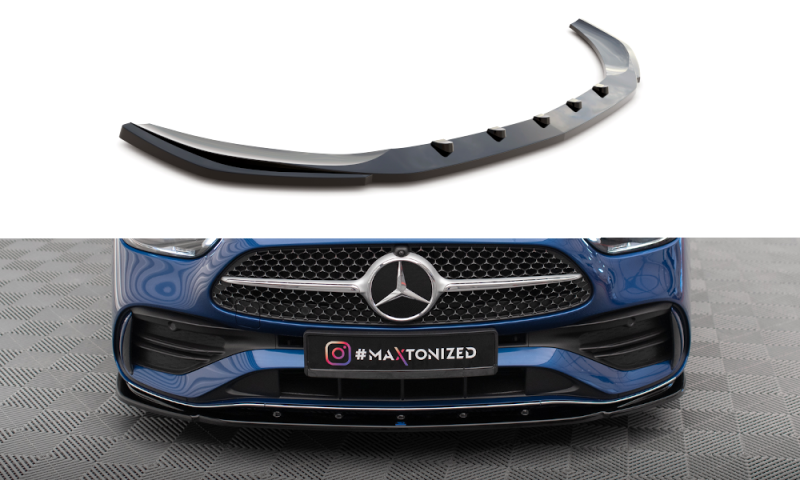Maxton Front Ansatz V.2 für Mercedes-Benz C AMG-Line W206 schwarz Hochglanz ME-C-206-AMGLINE-K-FD2-G